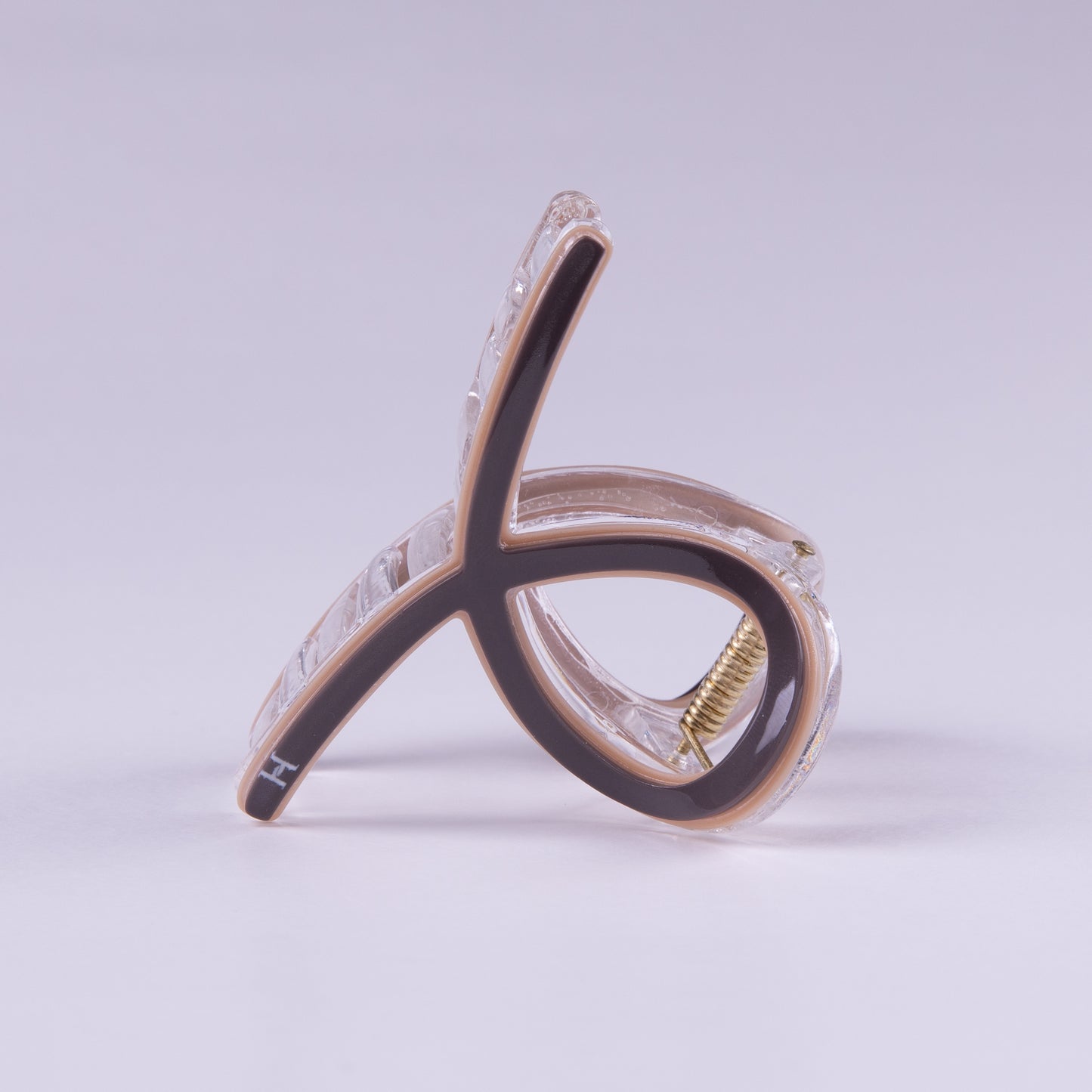 Crystal Edge Claw Clip- Brown