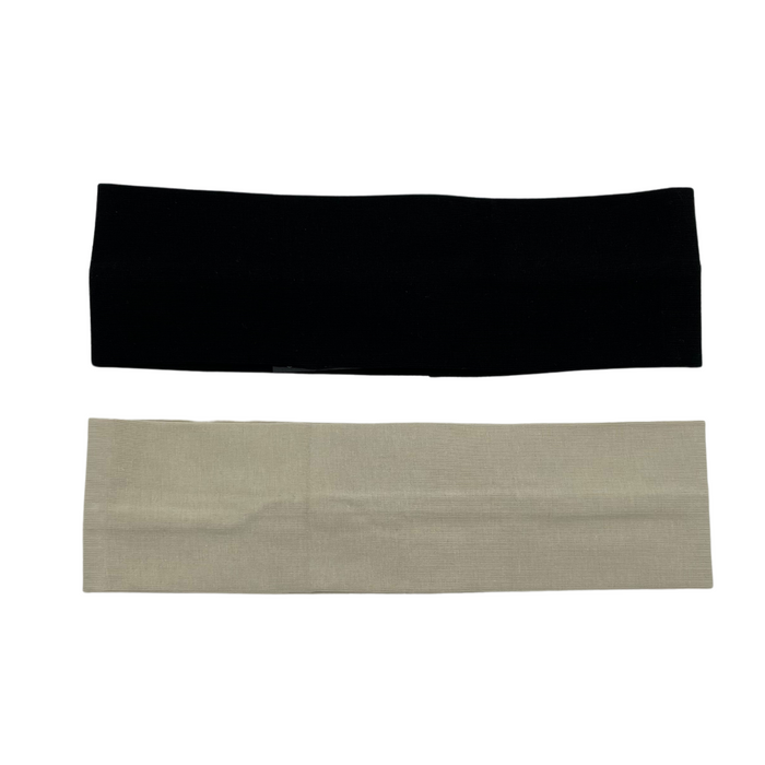 Hermine headband 2 pack - Black & Beige