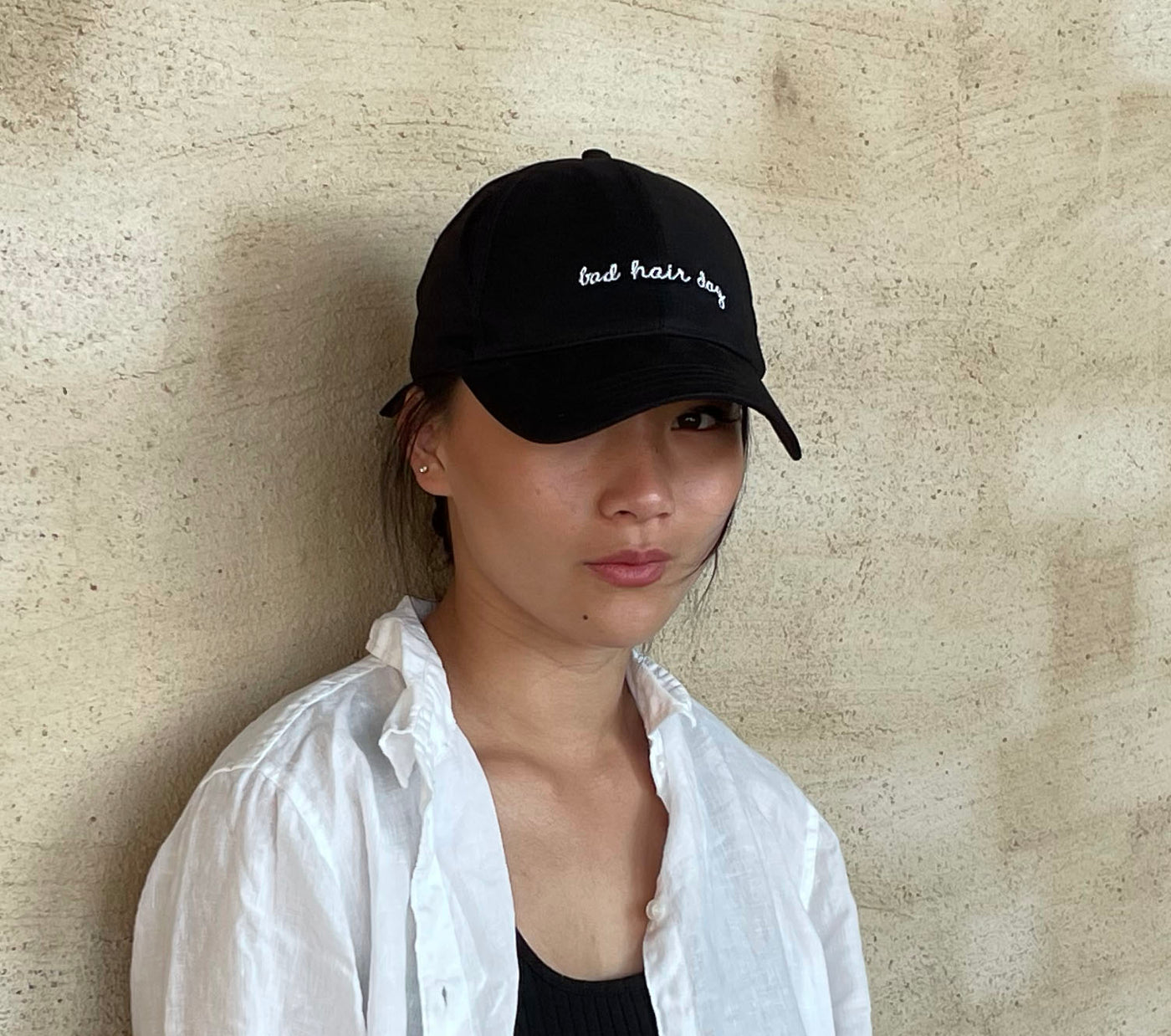 Bad Hair Day Cap - Black - Hermine Hold