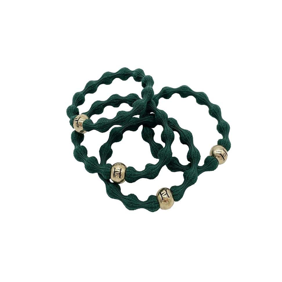 Elastic Hair Tie - Green - Hermine Hold