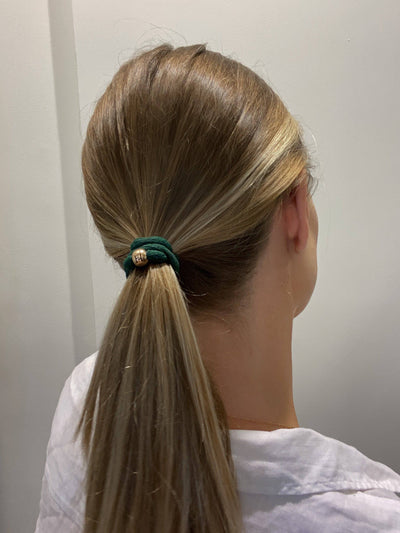 Elastic Hair Tie - Green - Hermine Hold