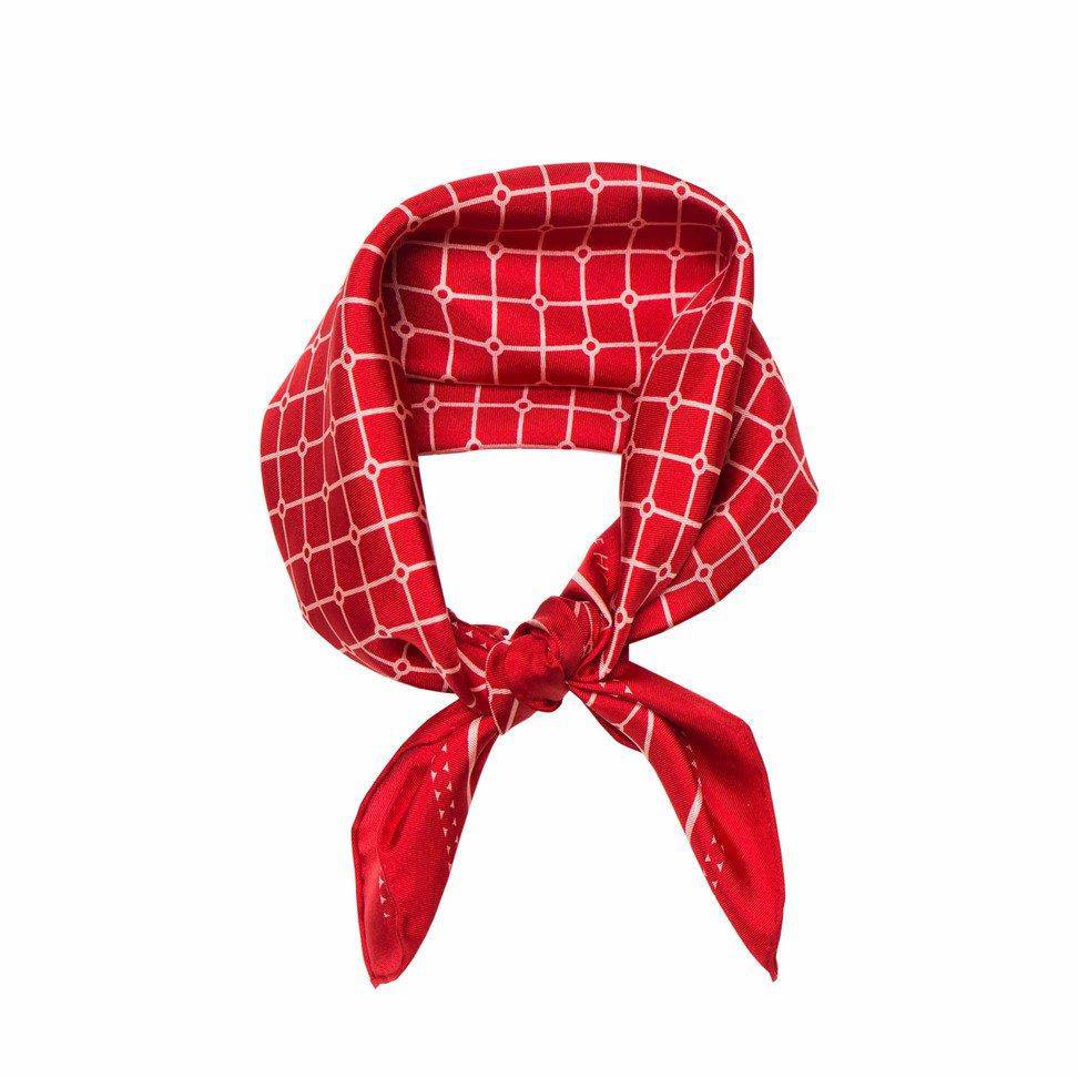 Hermine Silk Scarf - Red & Pink - Hermine Hold