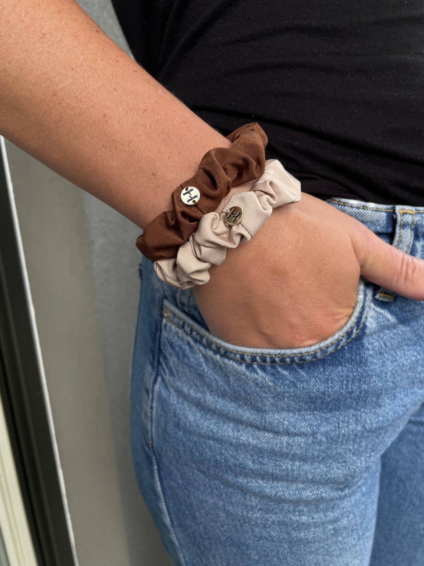 Mini Scrunchie - Beige - Hermine Hold